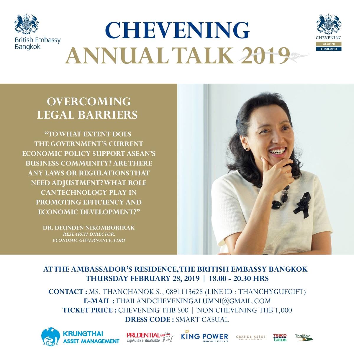 UK in Thailand - Tickets available now! Thailand Chevening Alumni ...