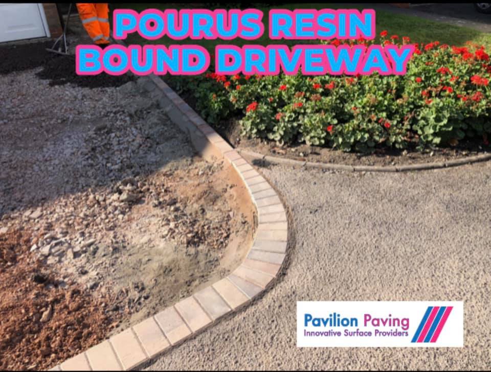 Pavilion Paving - Here is a stunning example of a double...