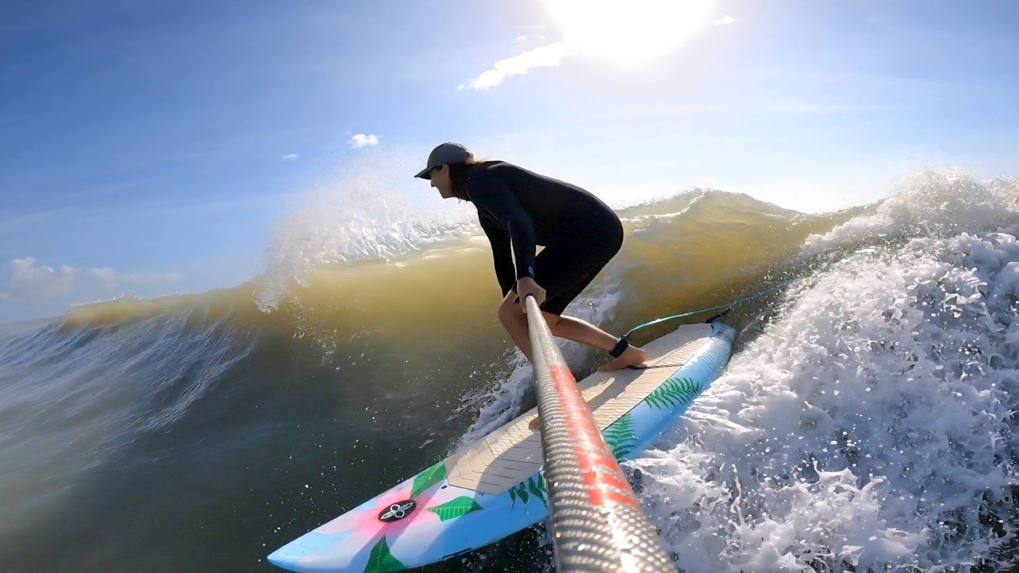 SUP surfing in Cape Canaveral, Florida