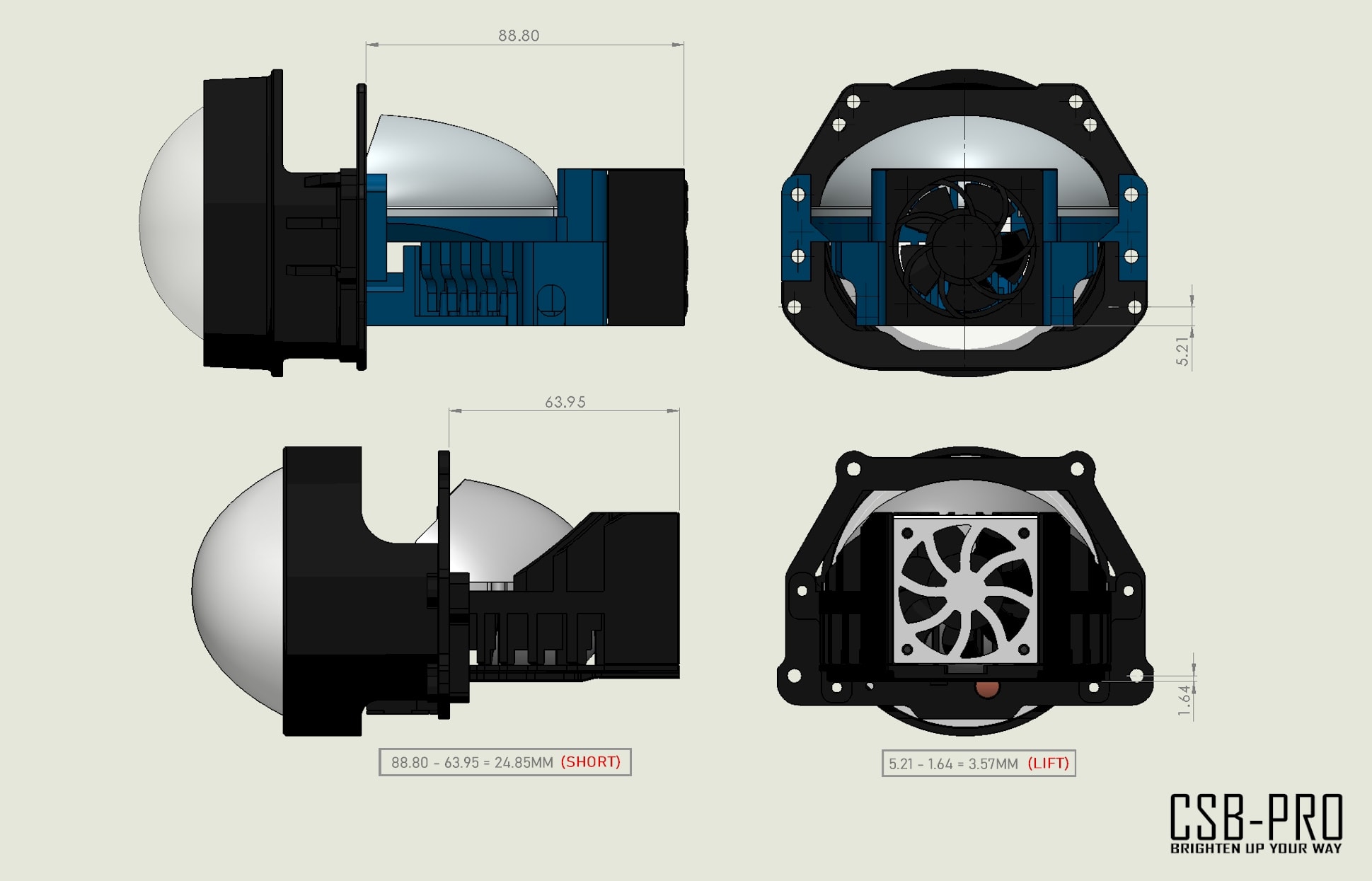 CSB - Our new coming lens is much shorter than Edison R2 24.85mm, body ...