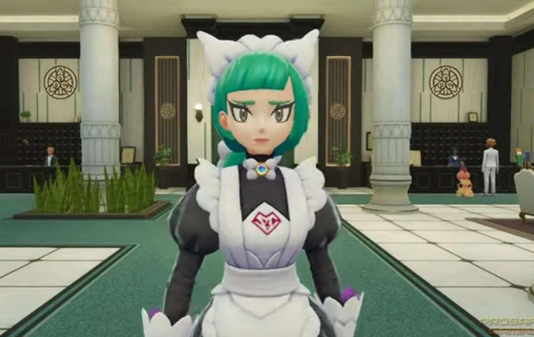 pokemon with green hair and white dress Can you get Leanne's or outfit in Legends Z-A side missions? LowStock:43666907365427