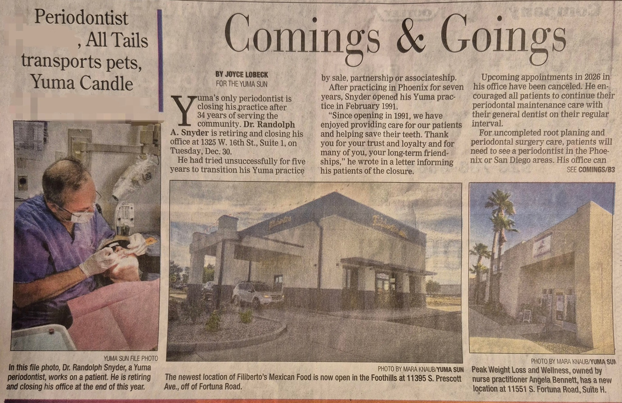What's Going on in Fortuna Foothills Yuma, AZ | Source: Foothills ...