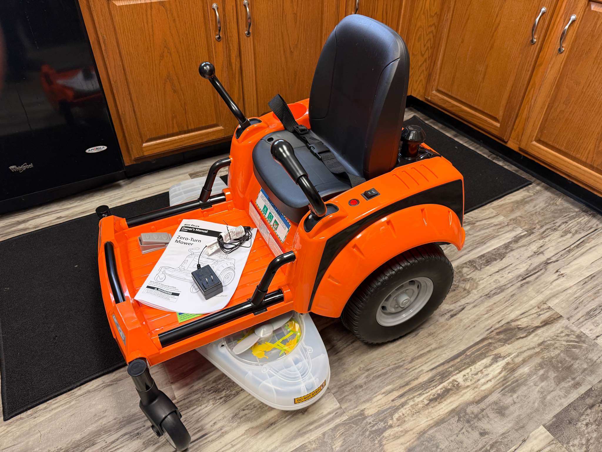NEW Zero Turn Lawn Mower Kid Trax Brand 12V Ride-On Toy Deck has