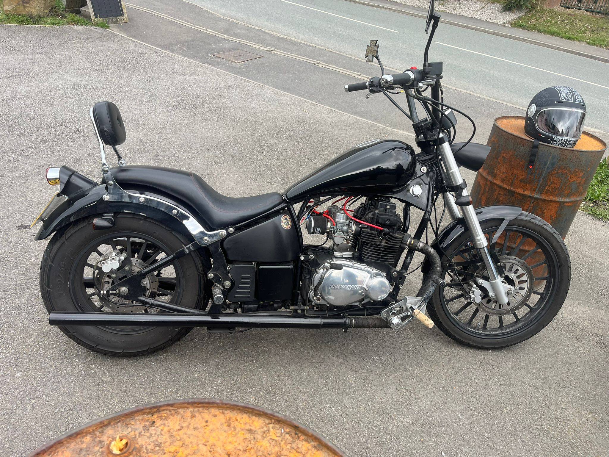 1975 kz400 regal raptor hybrid build