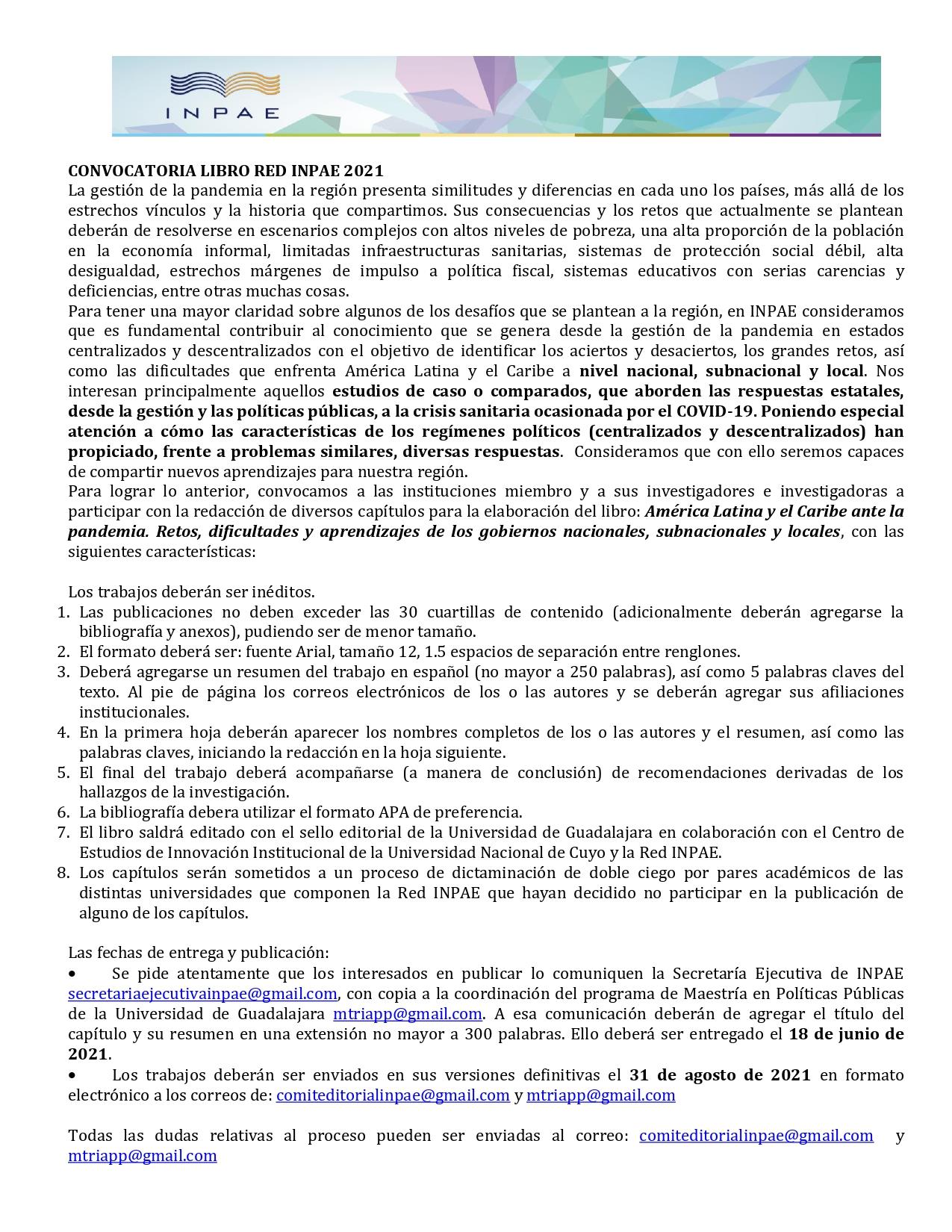 Red INPAE - La RED INPAE lanza convocatoria dirigida a las...