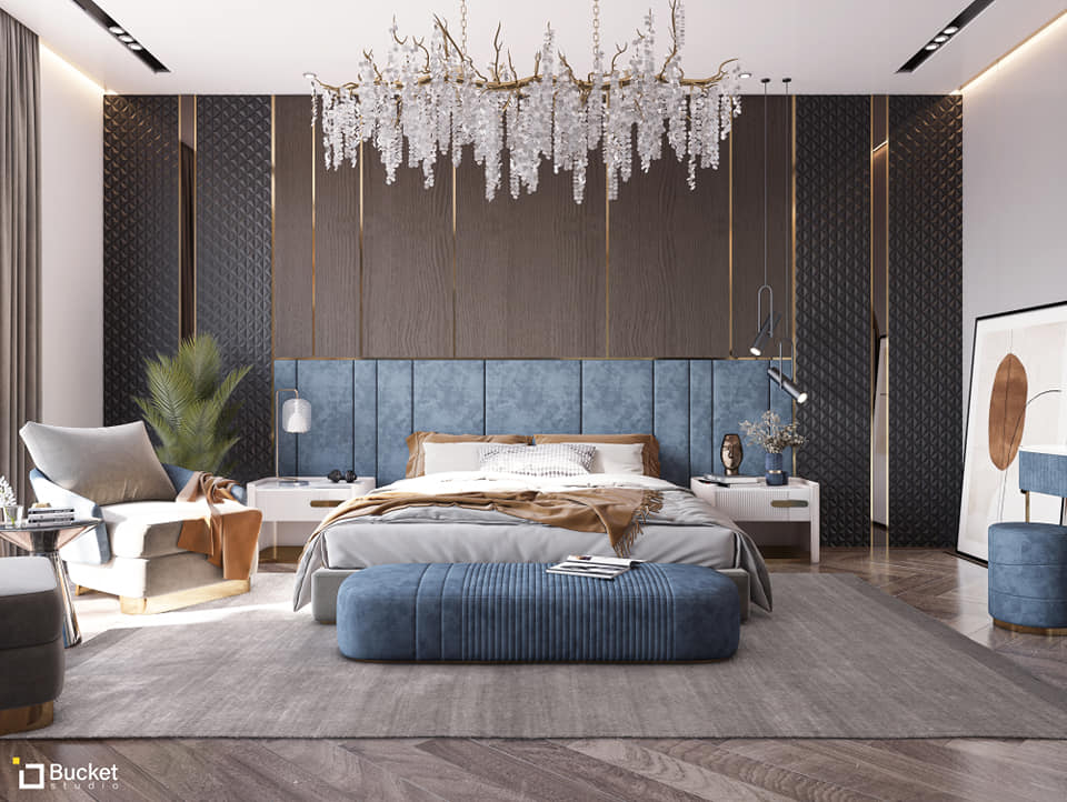 Bucket Studio - Our latest work Master bedroom in Saudi...