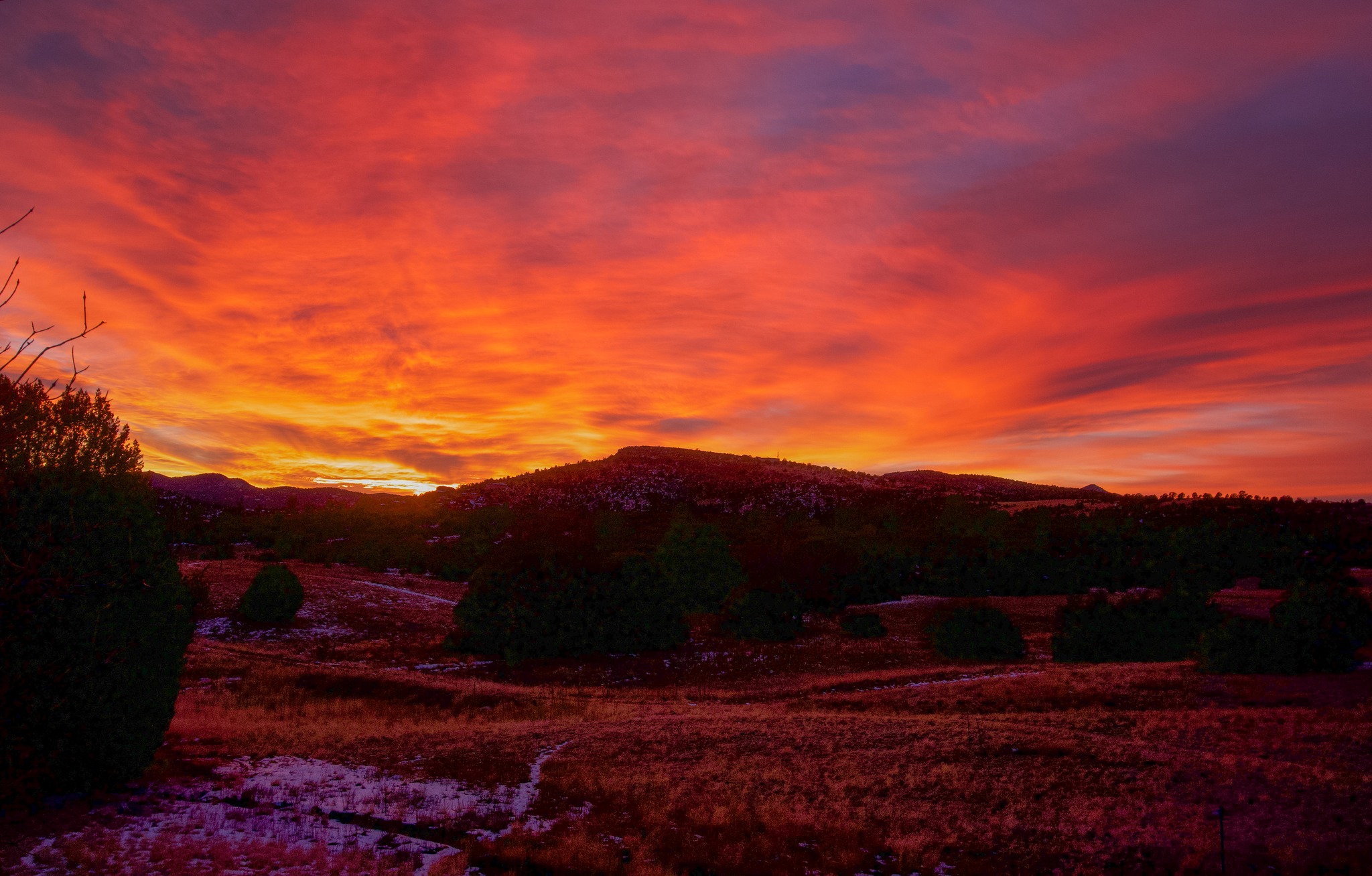 Sunset after the rain in Prescott