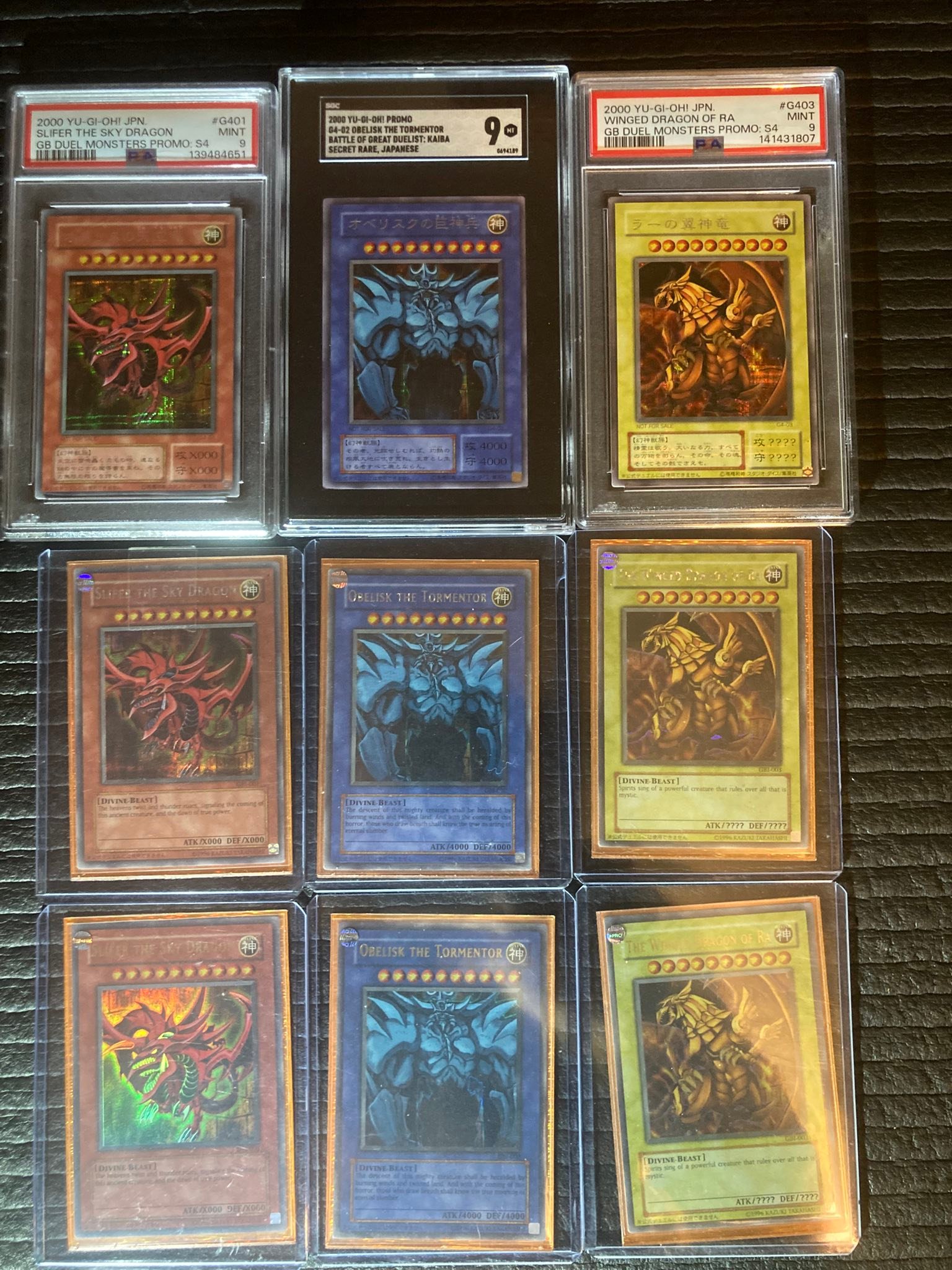 gbi secret rare god cards YUGIOH: OBELISK SLIFER RA - ULTRA HOLO NM - EGYPTIAN YuGiOh GBI-001, 002, 003 Ultra