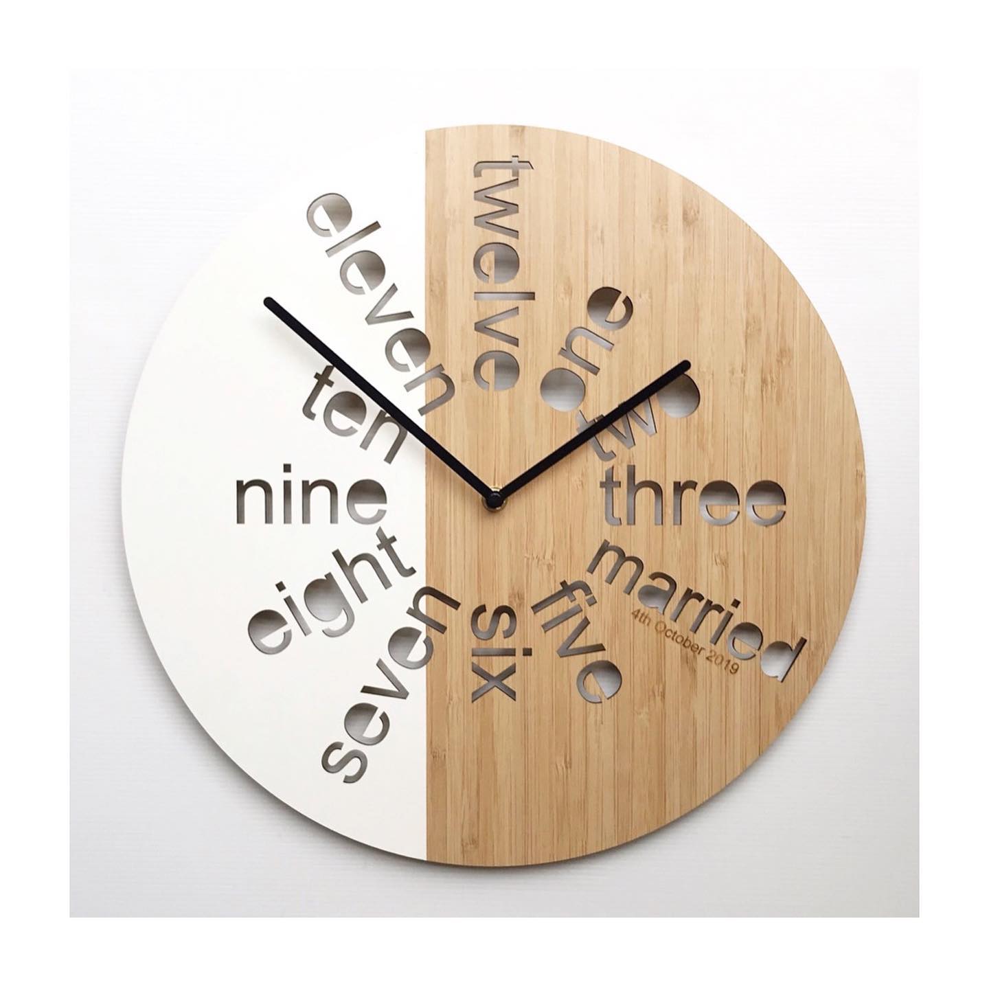 Inscribe Design - Introducing our new Married Clock! A...