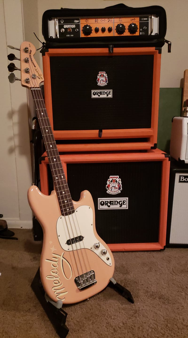 Squier Vista Series Musicmaster basses from 1997