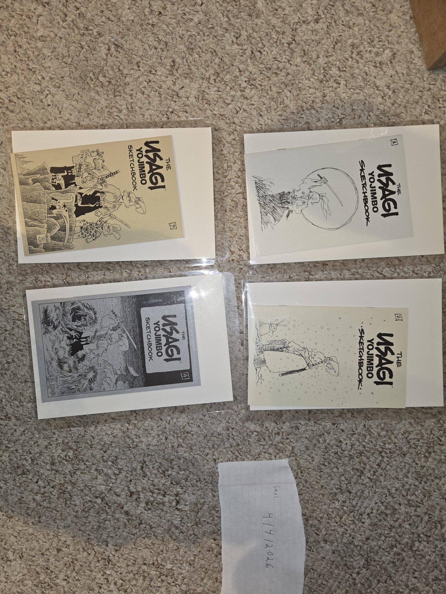 Usagi Yojimbo sketchbook lot for sale or trade