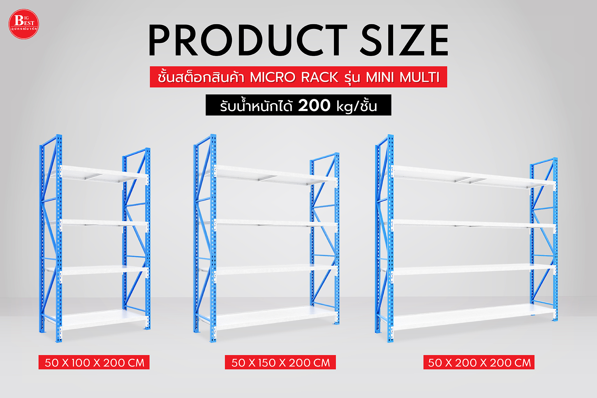 รับน้ำหนักดุ ไม่เกรงใจใคร💪 กับ ชั้นสต็อกสินค้า MICRO RACK รุ่น MINI ...