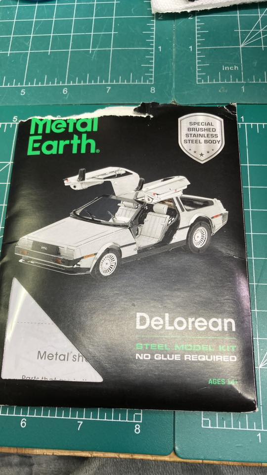 Metal Earth Delorean 3D Laser Cut Miniature Car Model Kit MMS181 Age 14 plus