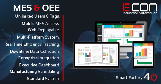 ECON Tech - Te contamos de 10 ventajas del ECON MES & OEE....