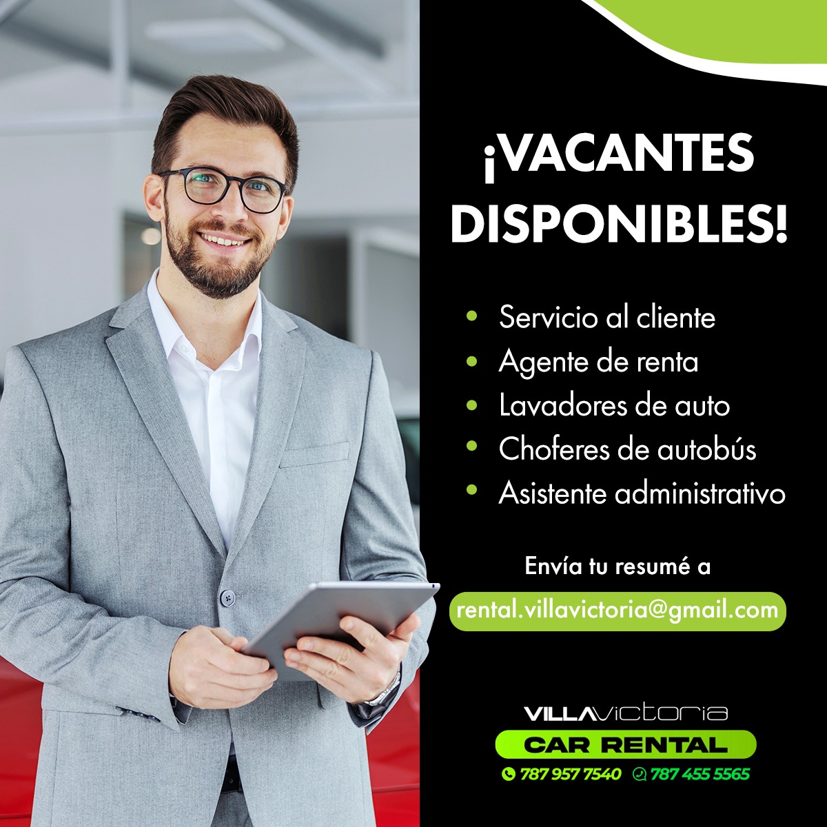 ¡Únete a nuestro equipo! Tenemos... - Villa Victoria Rental | Facebook