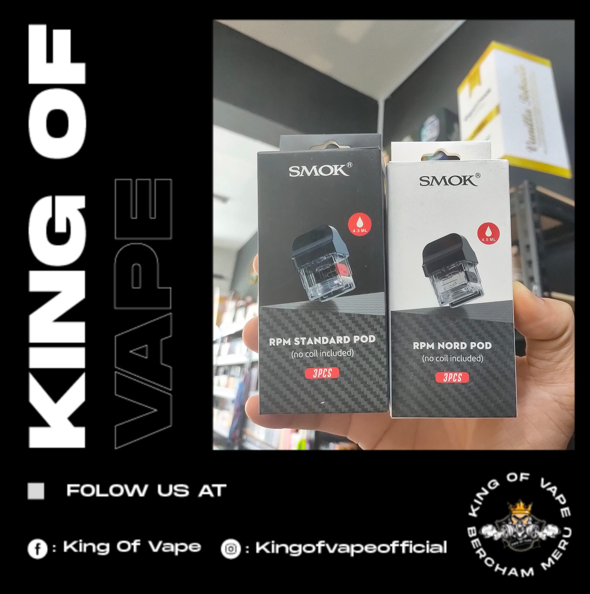 King Of Vape - 🔥🔥 CARTRIDGE SMOK RPM 40 🔥🔥 🔴 RPM STANDARD...