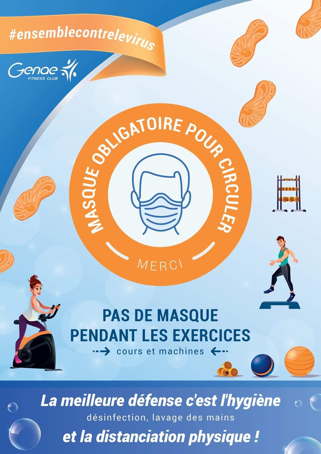 Genae Ecully - 😷 Port du masque obligatoire 😷 😷 Lundi 20...