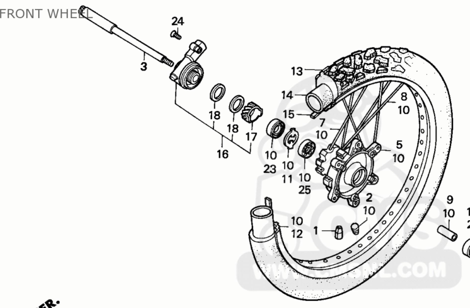 Honda speedo case washer dimensions?
