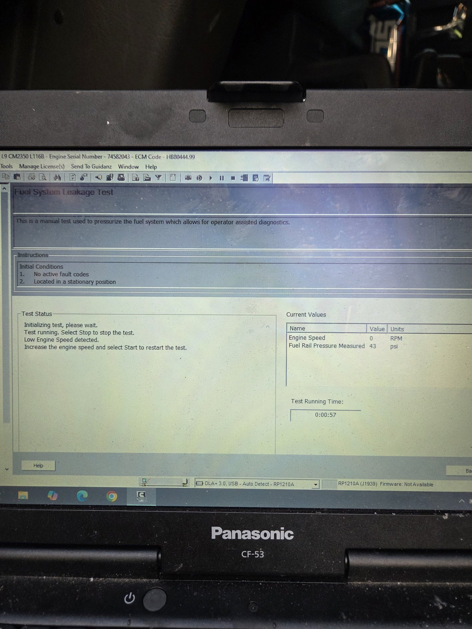 2019 Paccar PX-9 def level gauge issue