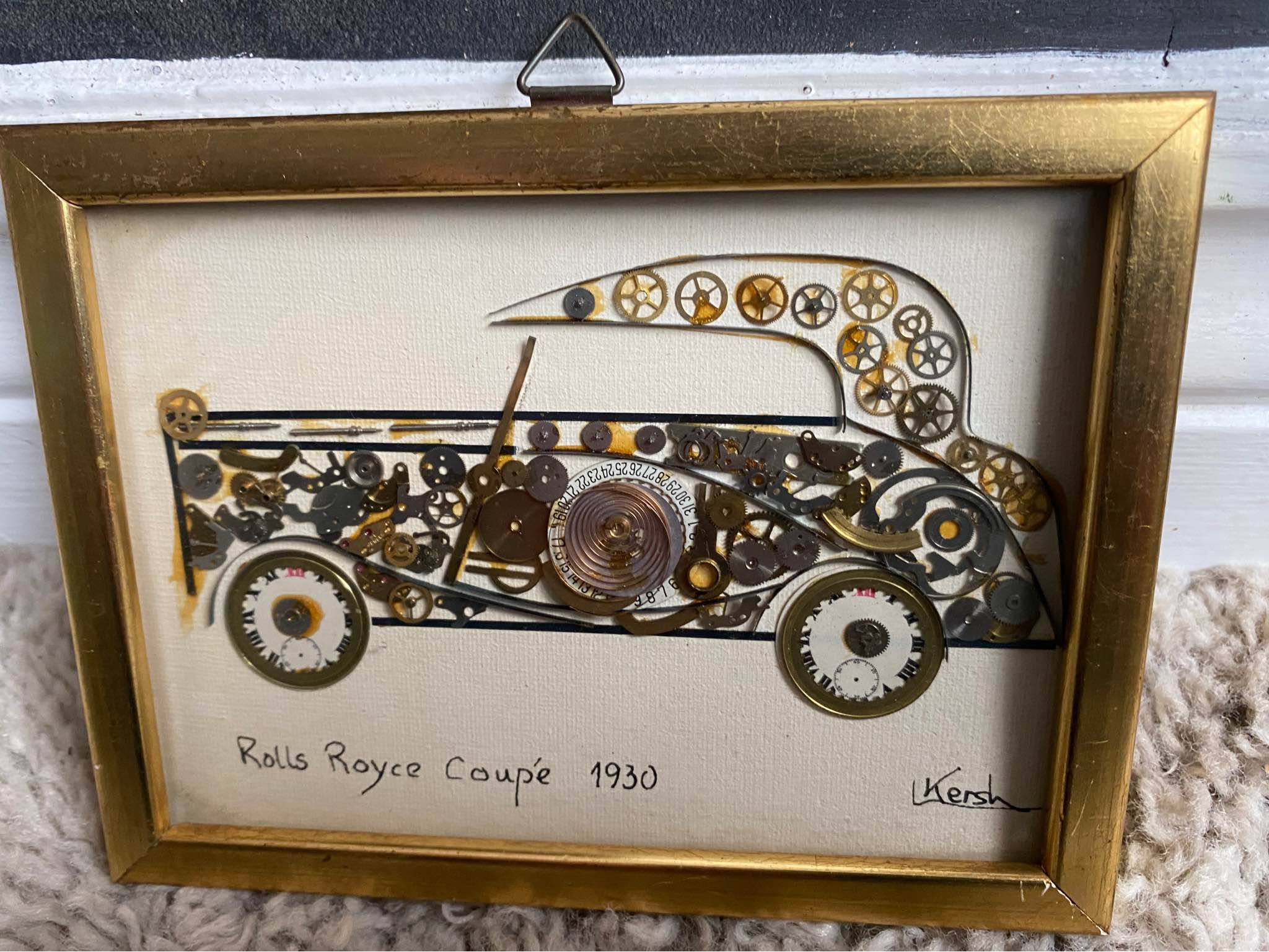 2 x L.Kersh pictures(framed and glazed) in the style of vintage