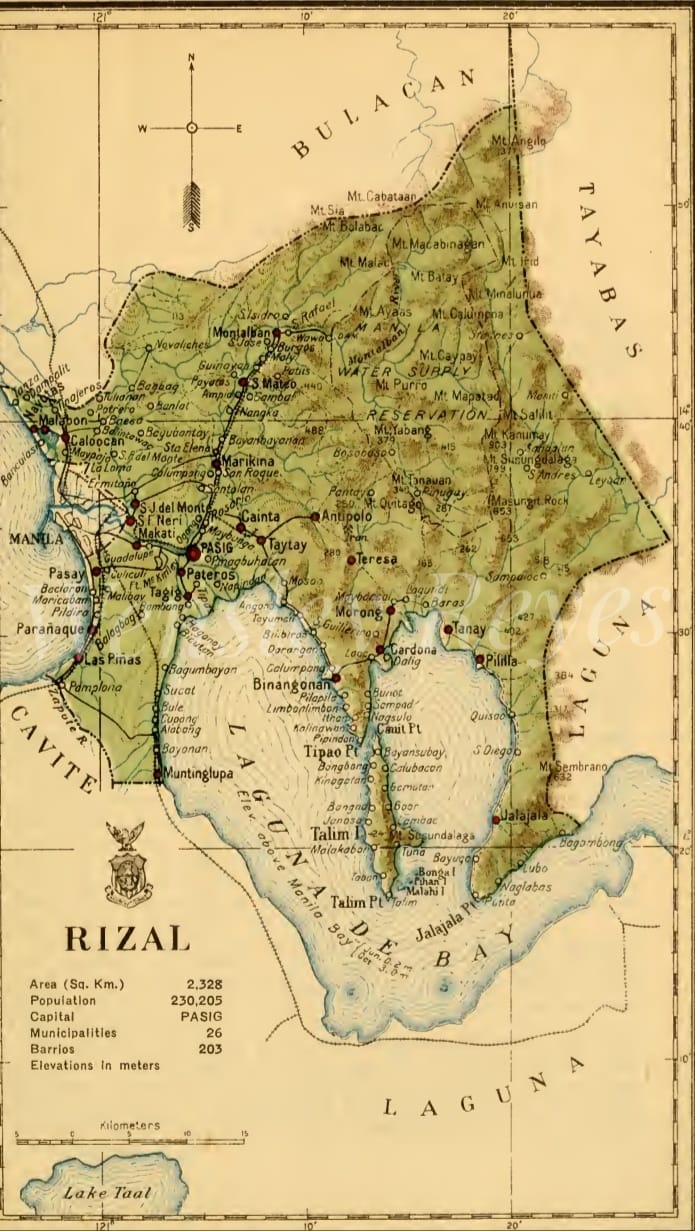 Commuters of the Philippines | Old Rizal Province composed of Current ...
