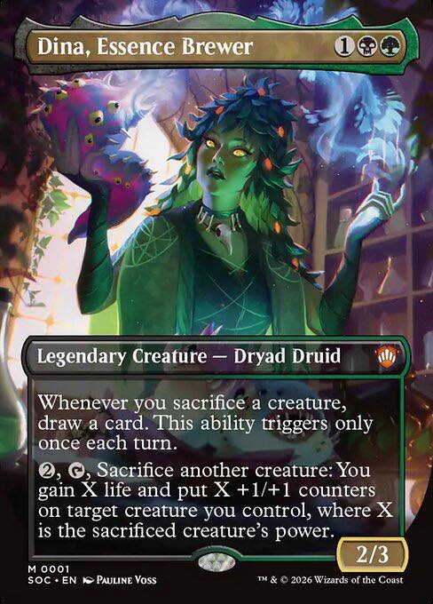 mtg whenever you target a creature draw a card green Magic The Gathering - Foundations - Inspiring Call Wilds of Eldraine (WOE) #52 Illustrated by Borja Pindado Magic Zimone and Dina | March