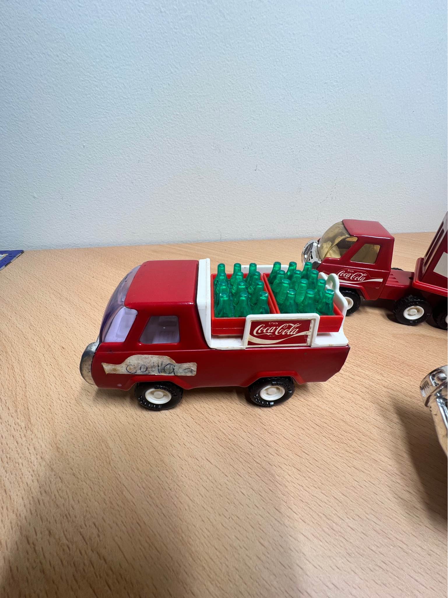 VTG Buddy L Toys Coca Cola Semi Truck Delivery Fork Lift Plastic