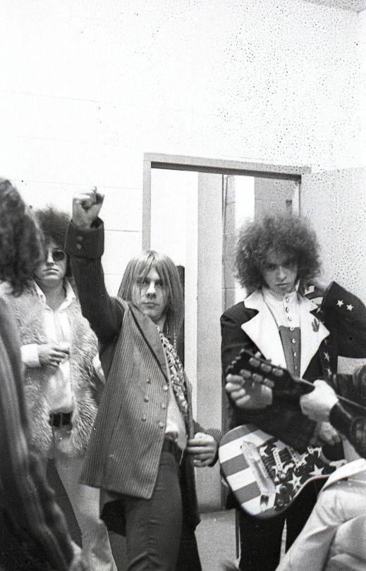 Stooges and MC5 backstage in Birmingham, Michigan 1969