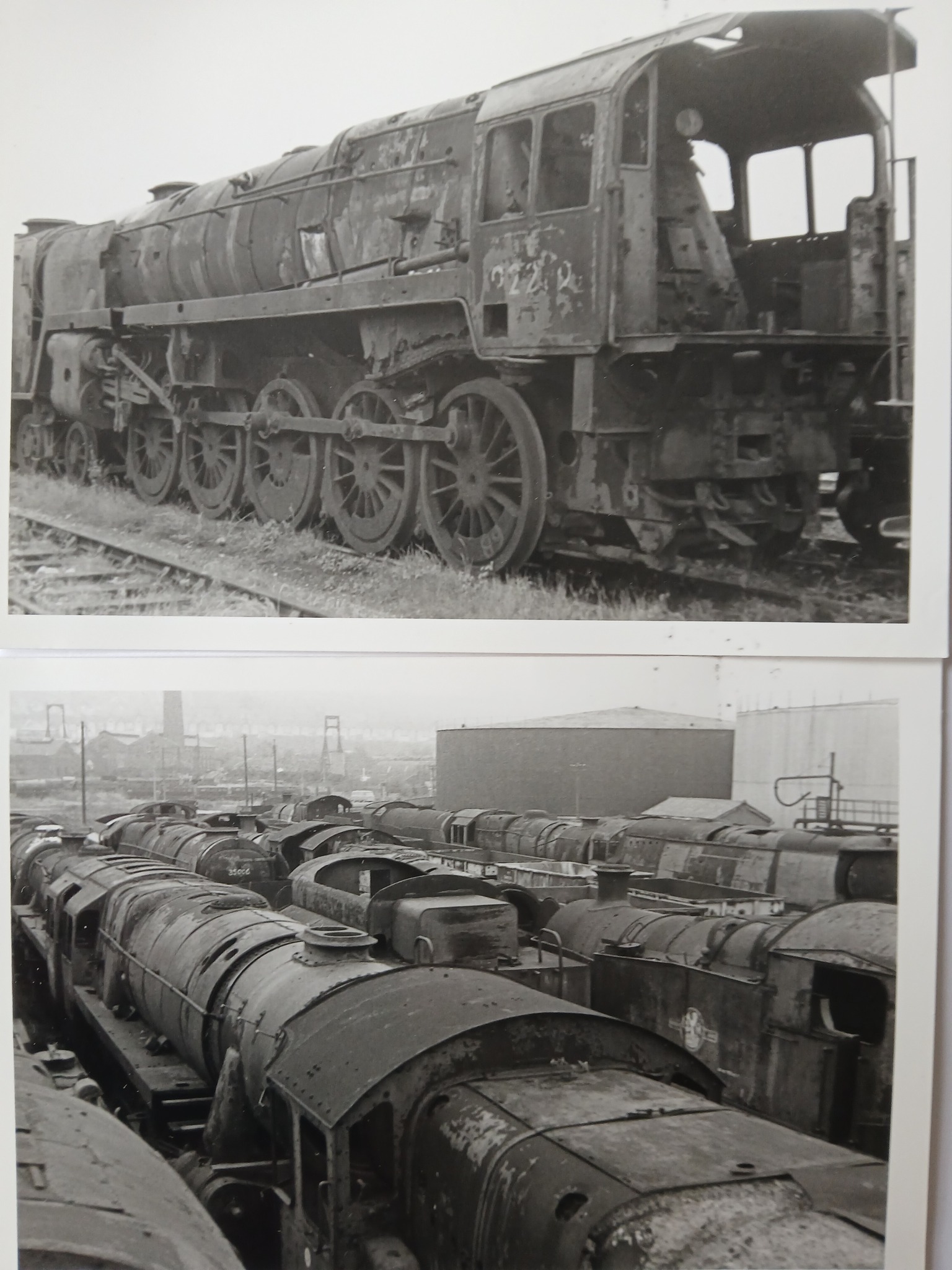 Merchant Navy steam train 35006 in 1977