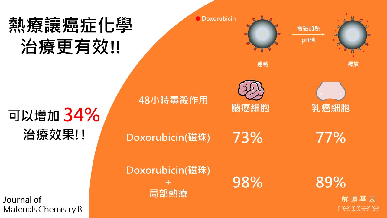 解讀基因 解編新知 熱療讓癌症化學治療更有效 最近有寒流來襲 讓人不禁想窩在暖爐前或暖氣房中舒緩寒冷的不適 那讀者們知道其實過去許多研究發現癌細胞其實是怕熱的嗎 過去許多研究發現當癌症組織暴露於相對高溫 最高45 C 時 可以破壞殺死癌細胞 並且對正常