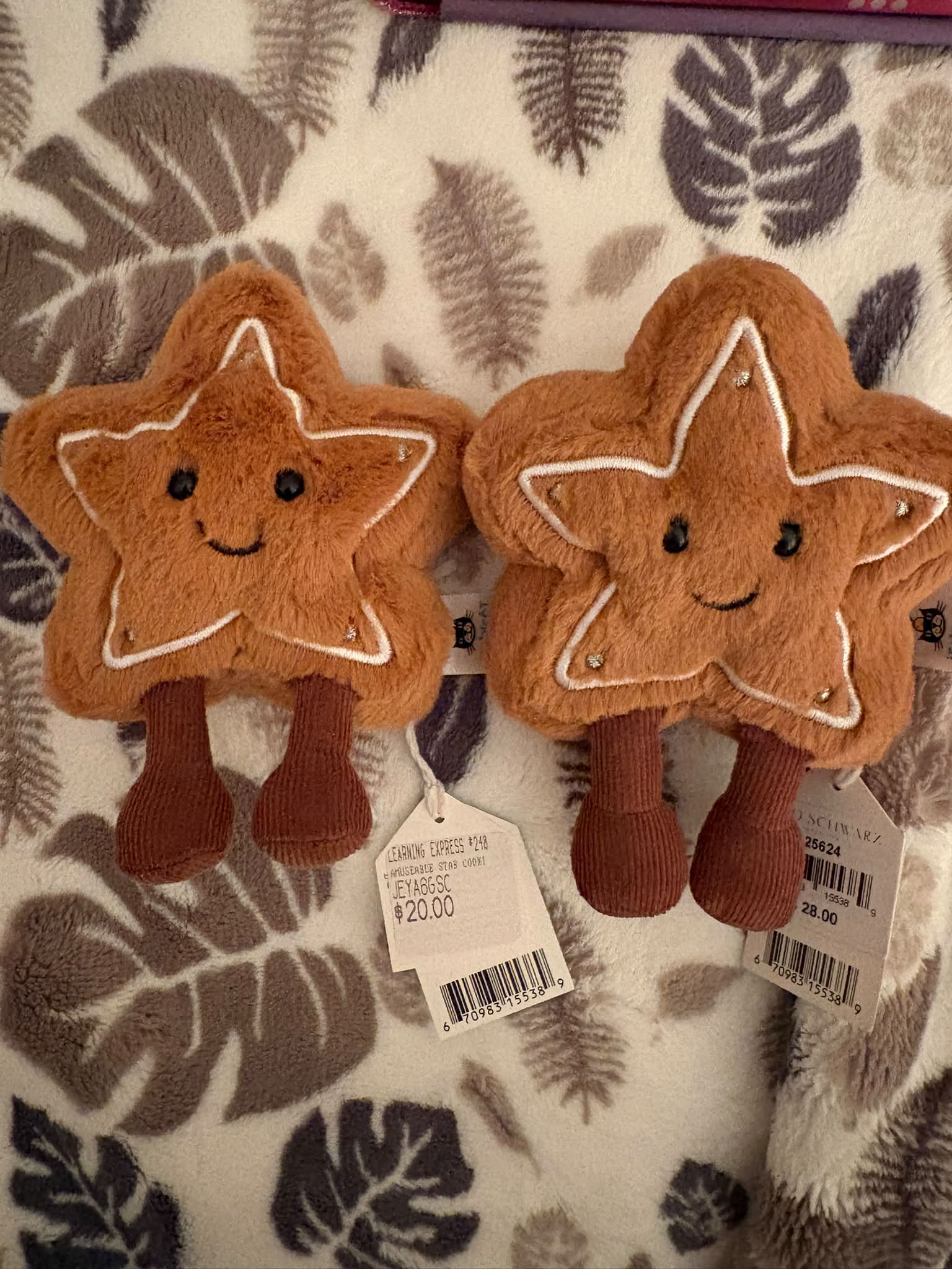 Jellycat Amuseable star and tree cookie prices