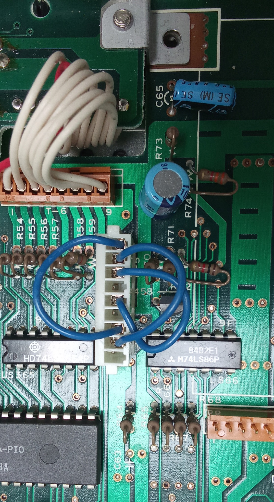 Connecting external cassette recorder to Sharp MZ-700 computer