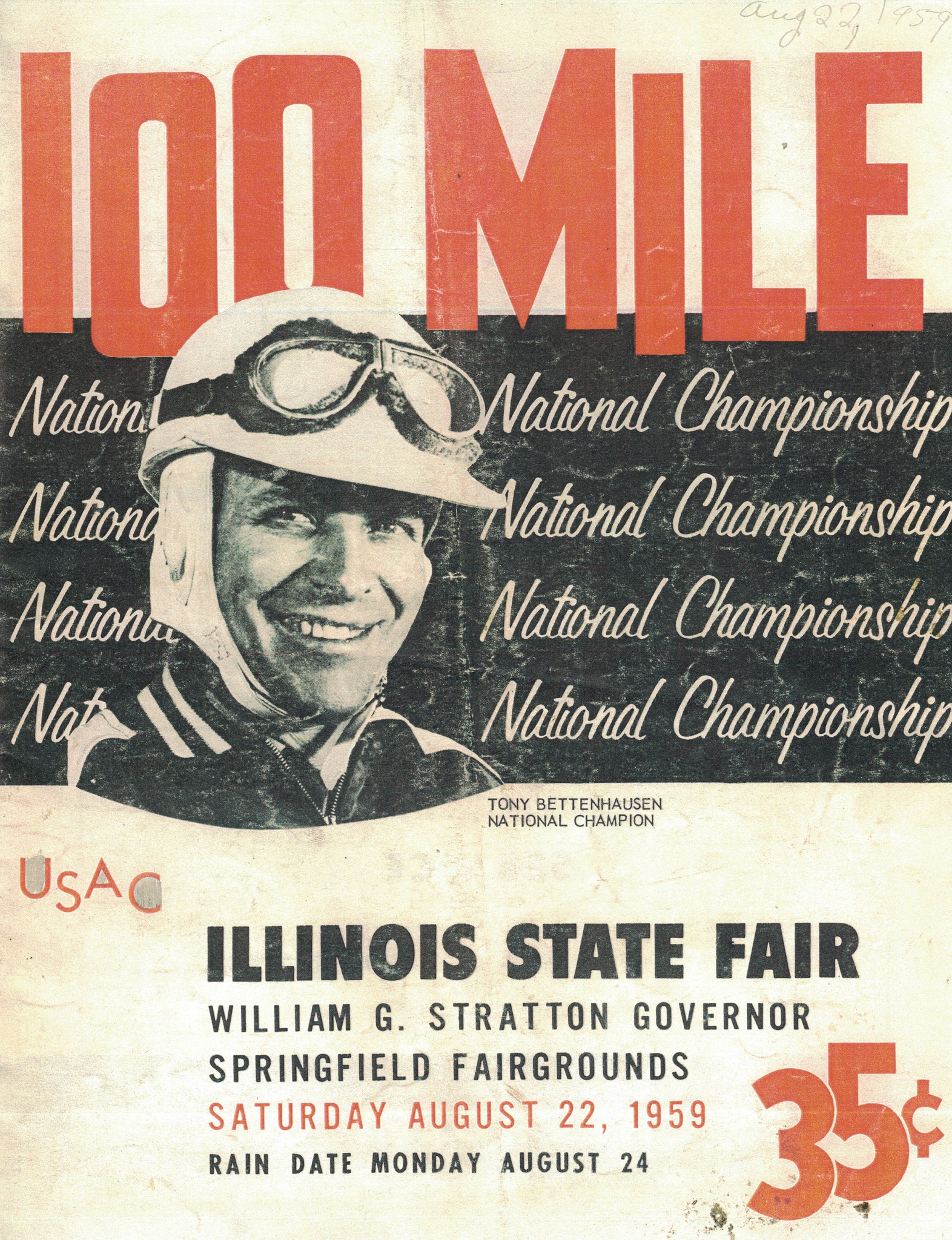 Central Illinois and Midwest US Racing Nostalgia | 1959 Springfield ...