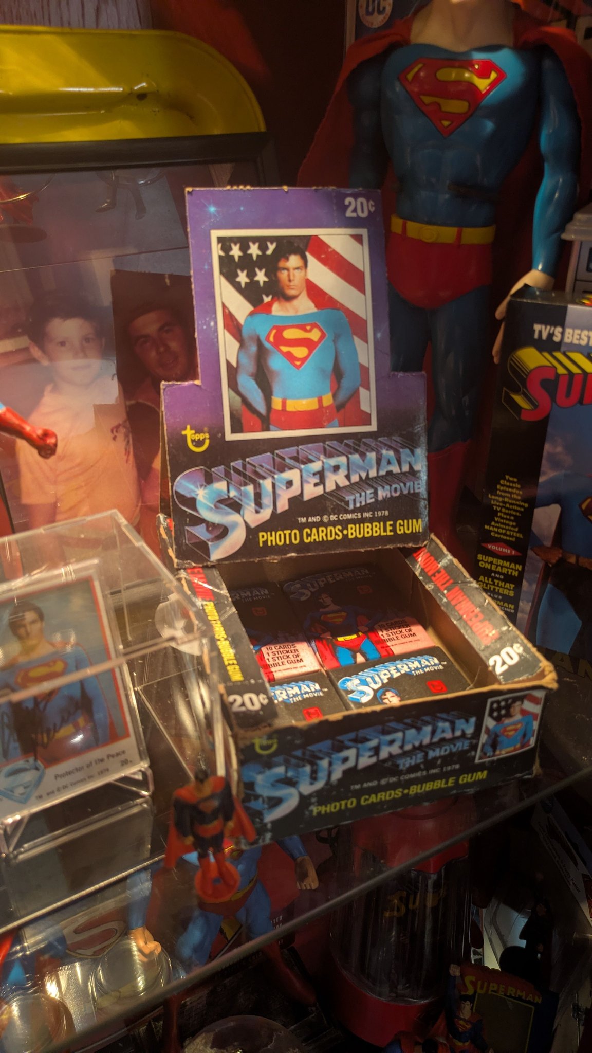 1978 superman cards and stickers. All-American Hero! DC Comer 1978