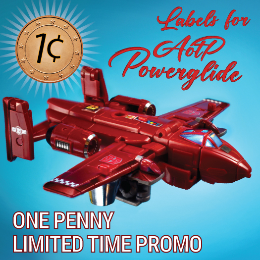 Transformers toy upgrades and labels available