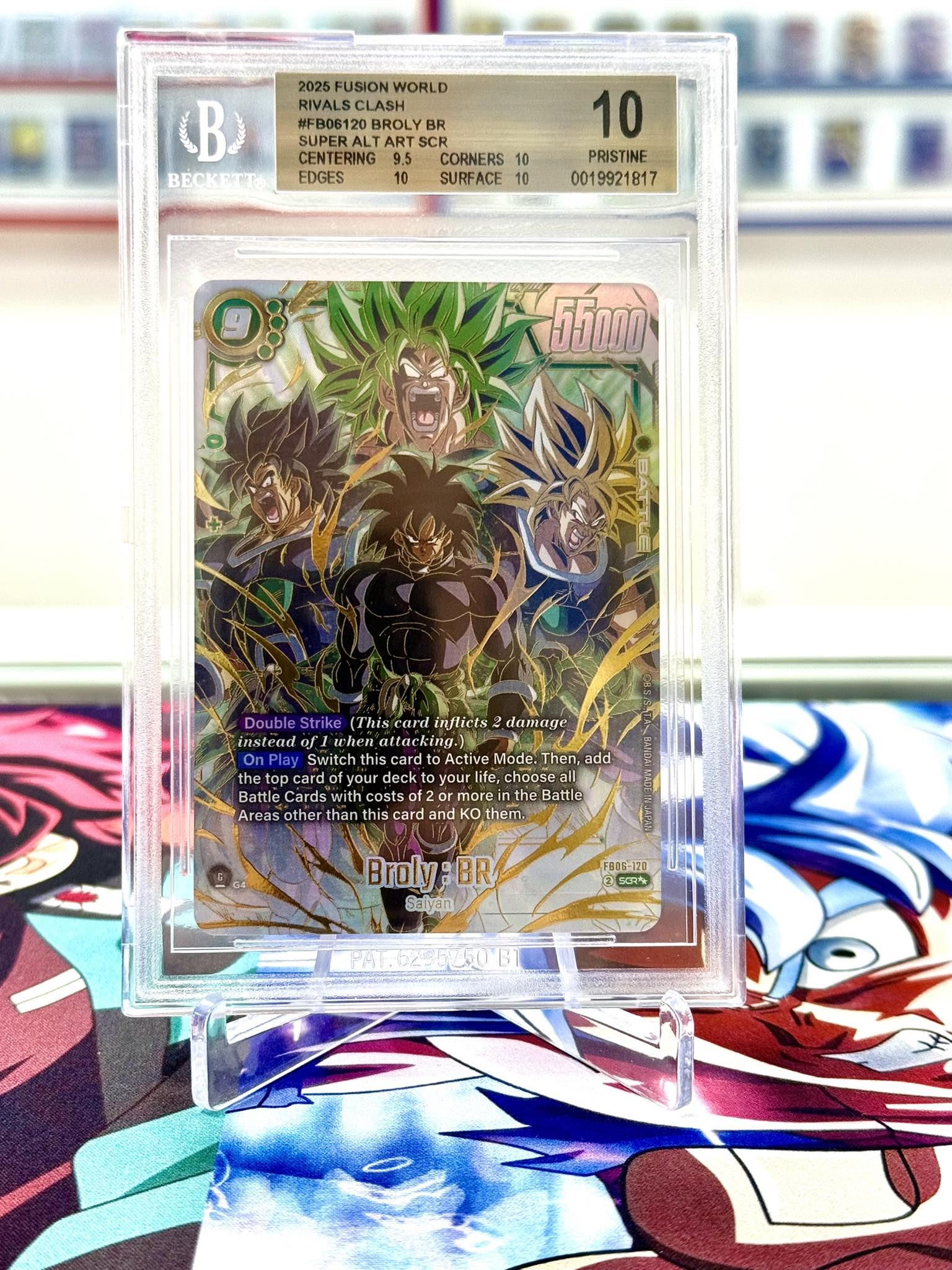 A #PSA 10 SS #Gogeta Fusion Reborn God Rare from #CriticalBlow