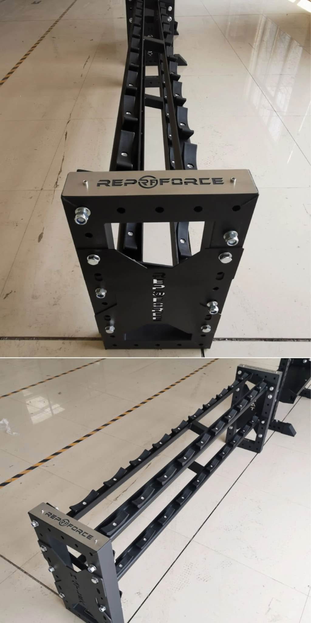 Commercial REPFORCE Two-tiers dumbbell rack 10 sets dumbbell each rack ...