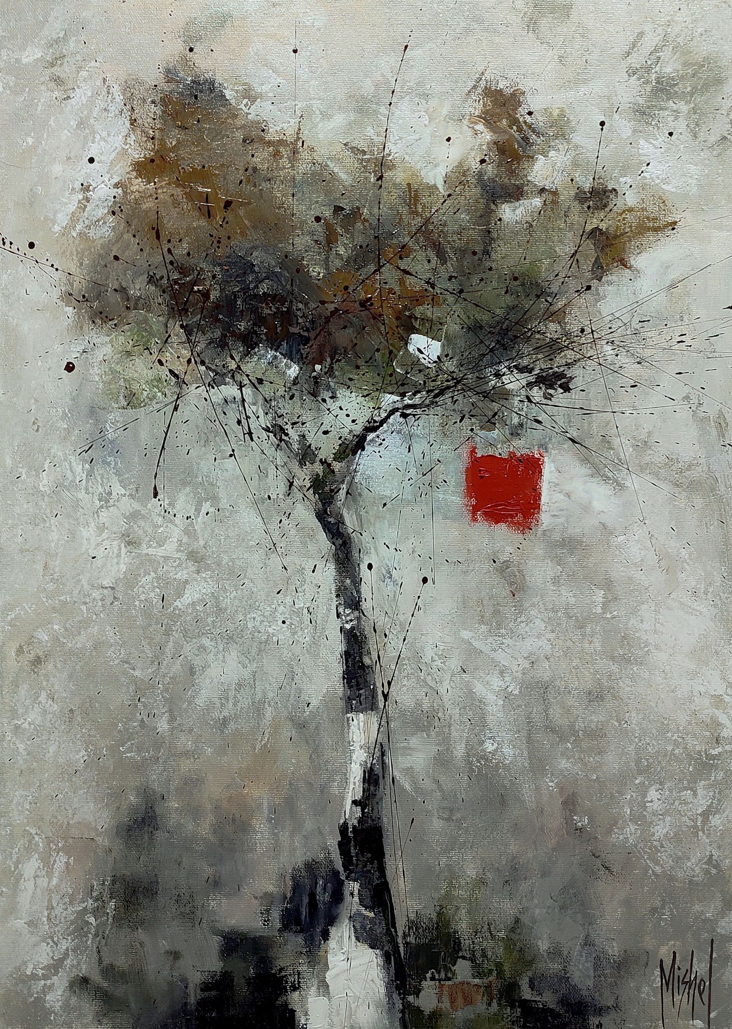 W Mirkin original oil on canvas painting Measures - 41 1/2 H X 30  display picture 1