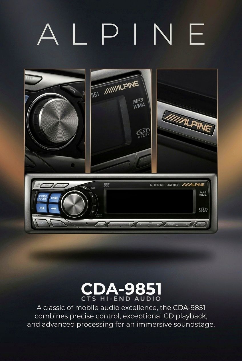 🏮Alpine CDA 7892J Hi-end CD Head Unit Brand year 2003👍