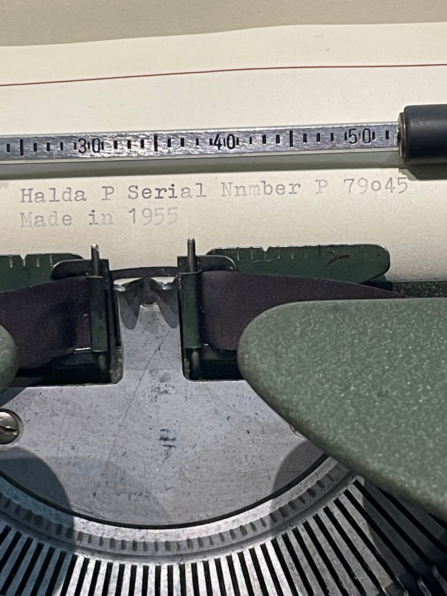 Restoring a 1955 Halda typewriter