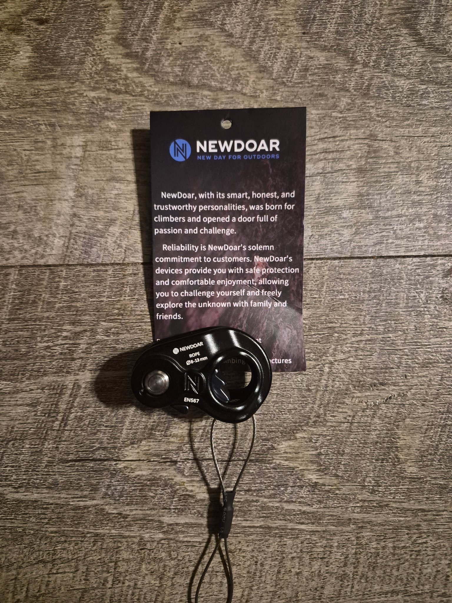 NewDoar Ascendeur De Corde Léger 8-13mm - Poignée Autobloquante Escalade Chasse Sauvetage
