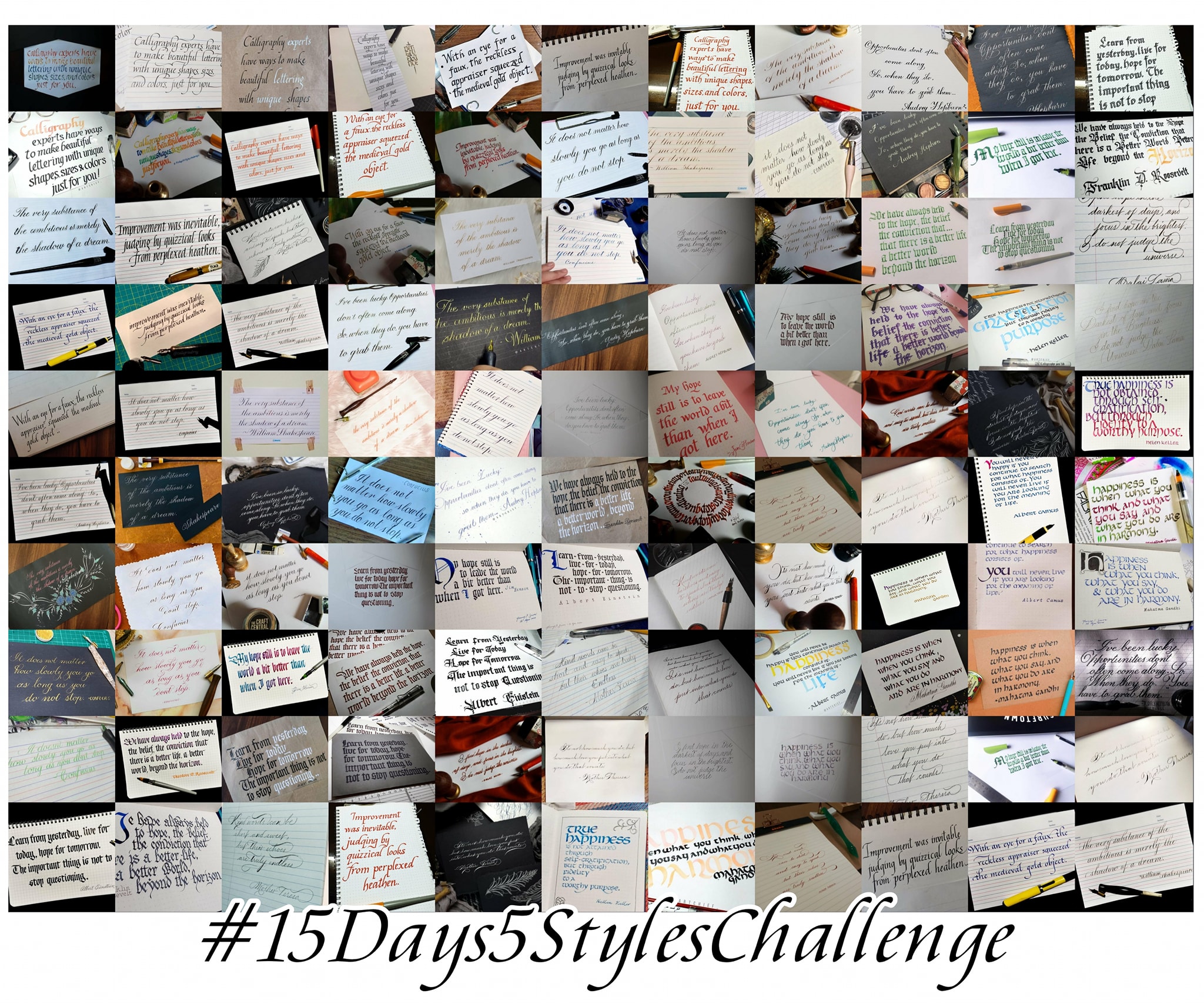 Calligraphy Style Challenge by Crooked Calligraphy | Facebook
