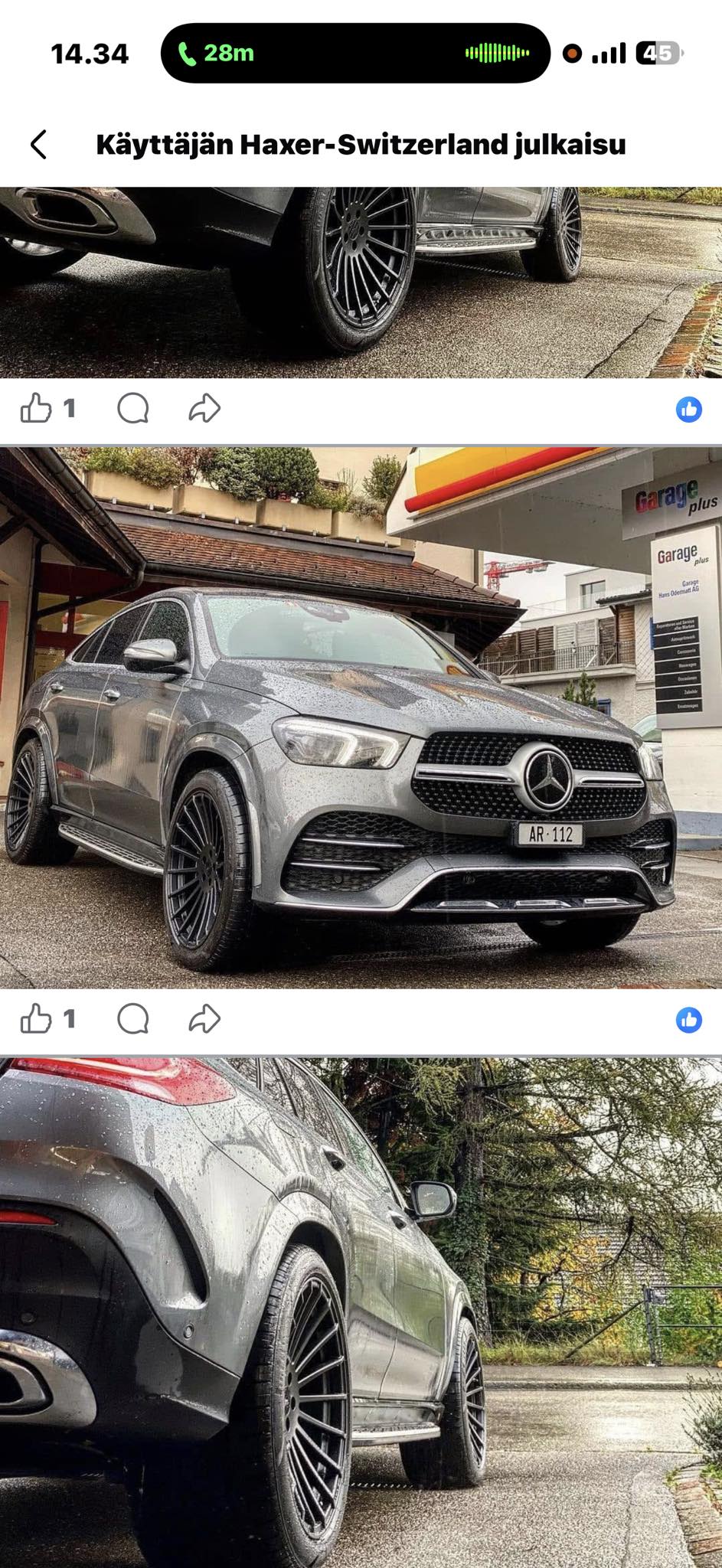 A question. I have a Mercedes GLE 2021 with AMG wheels and 315/40