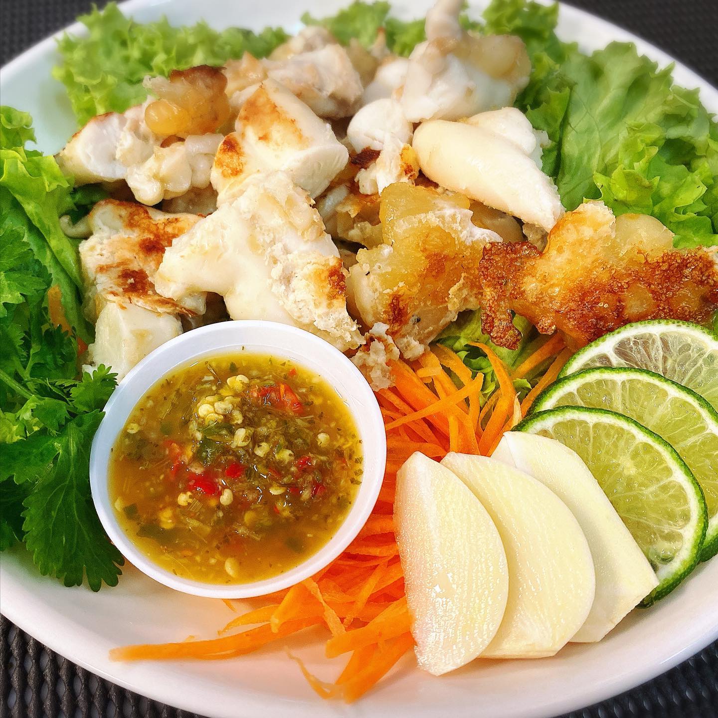 Grilled Squid Roe with... - Phuket Thai Kitchen - Sembawang