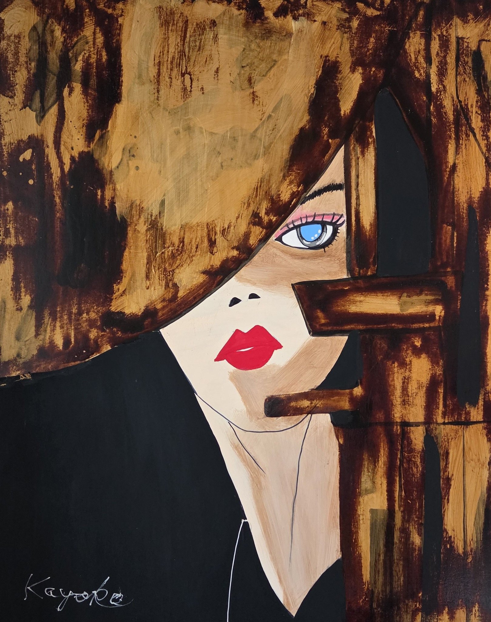 絵画 Mirror_Oil No.4 Portrait 4 | Shiva