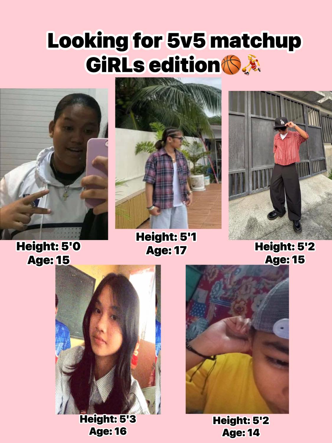 Mark Erdy - Looking for 5v5 matchup GiRLs edition🏀 📍Location ...