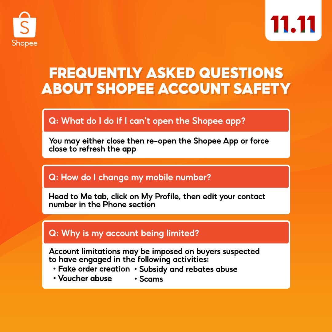 Shopee - You asked and we answered! Here are some of the...