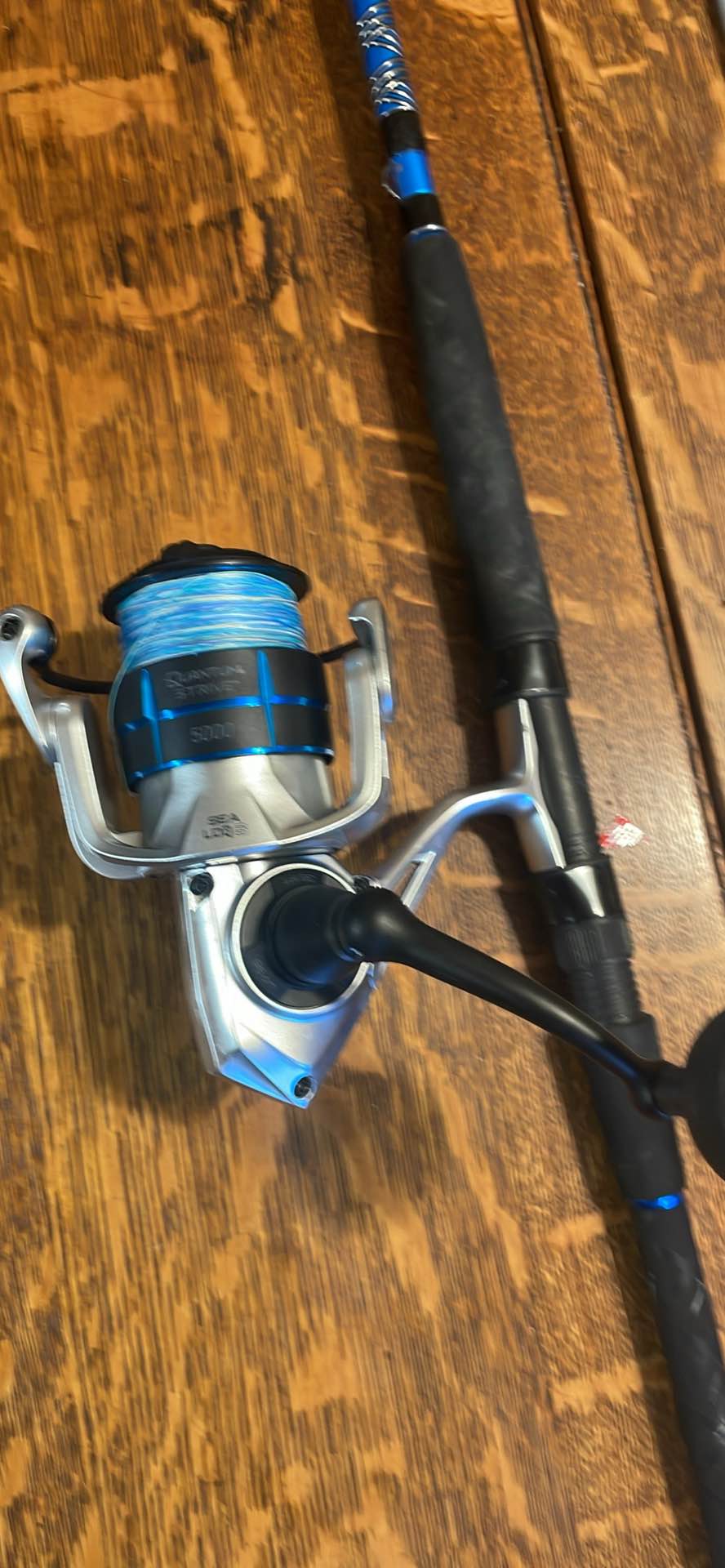 Quantum strive rod and 5000 reel combo svsso2mh1225mf 8’0” medium heavy ...