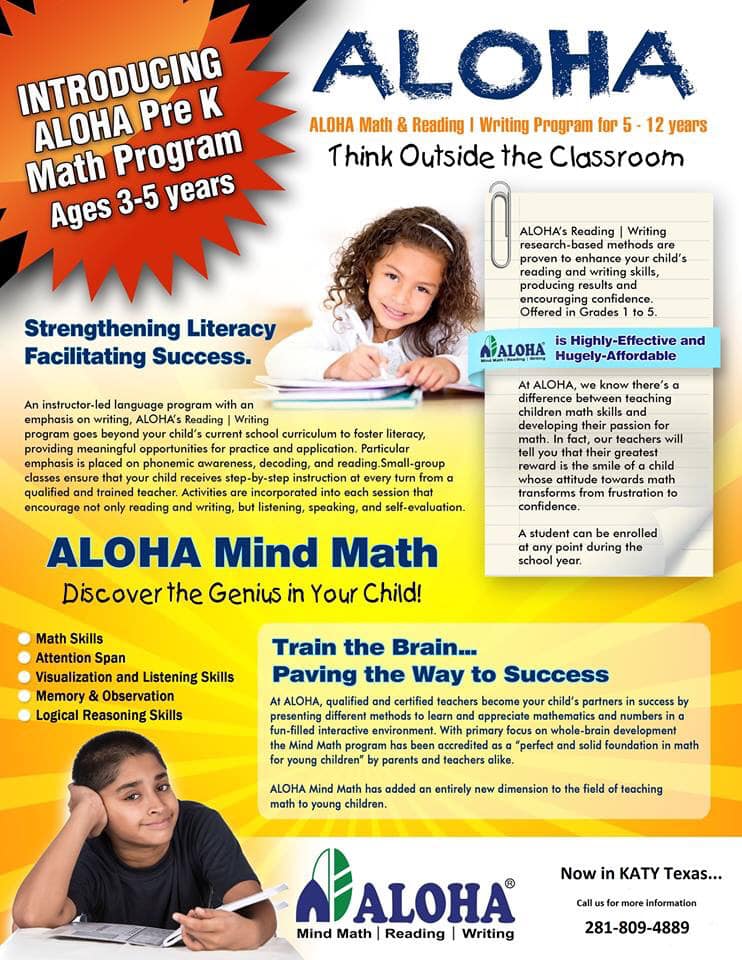 Aloha Mind Math- Katy TX | Katy TX
