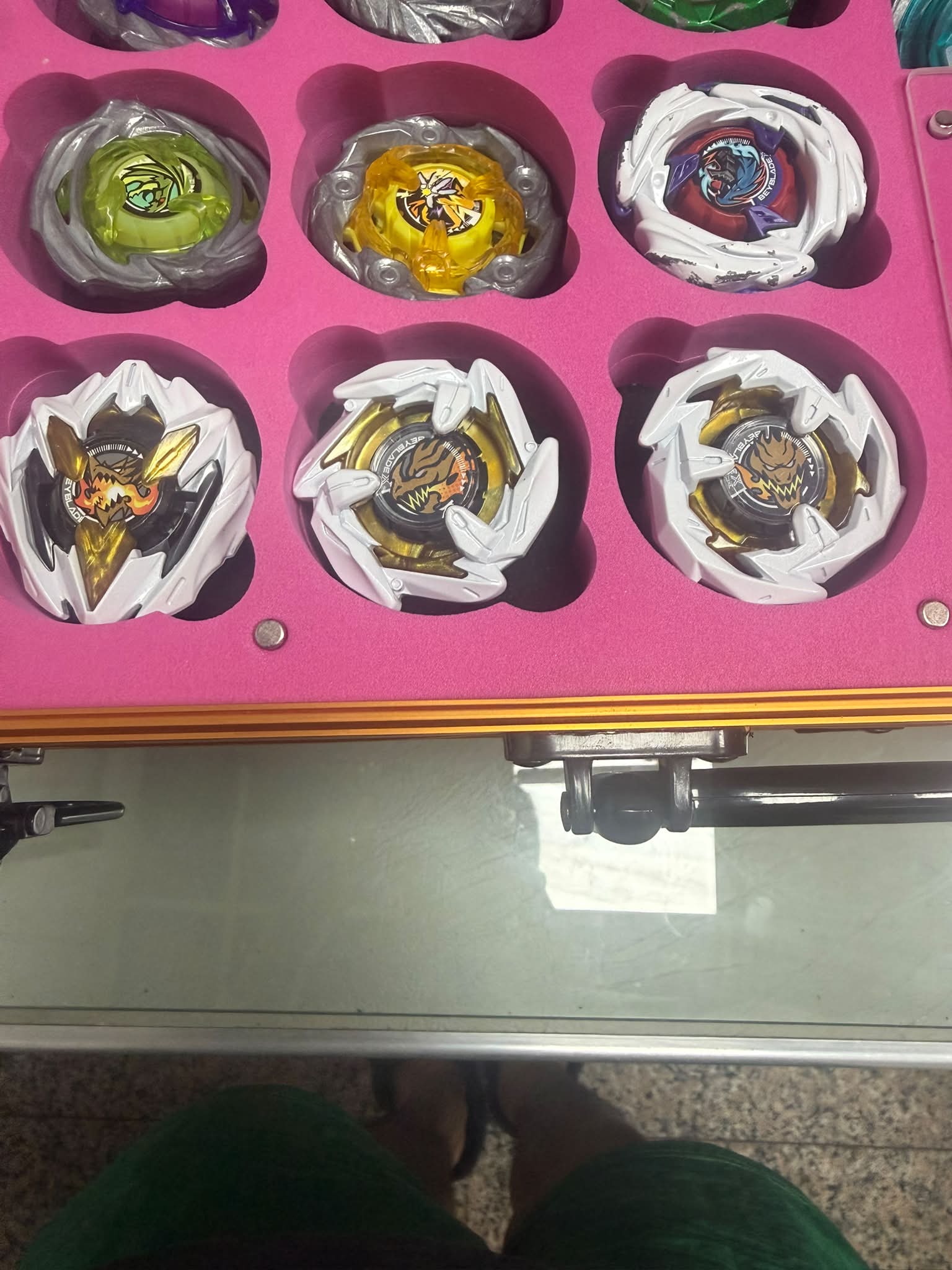 販售文】 亞洲龍族套組三個陀螺含發射器3顆全新拆擺配件齊含發射器